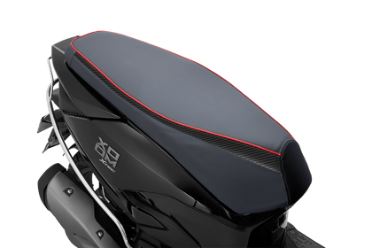 Seat Cover in carbon black stripe for Xoom 110