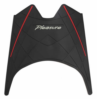 Floor Mat In Designer Black & Red for Pleasure