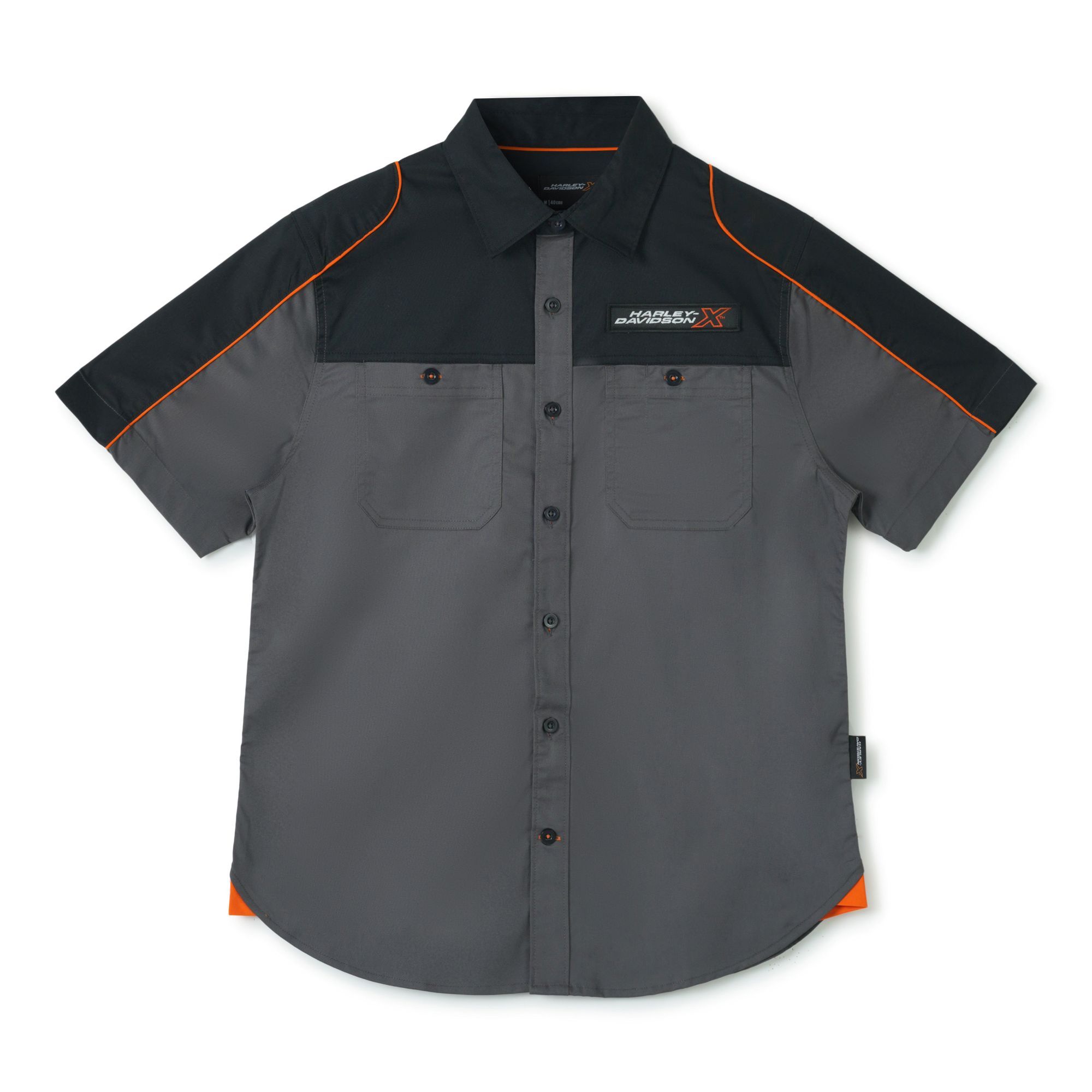 H-DX TRACK EDGE CREW SHORT SLEEVES MEN'S GREY SHIRT