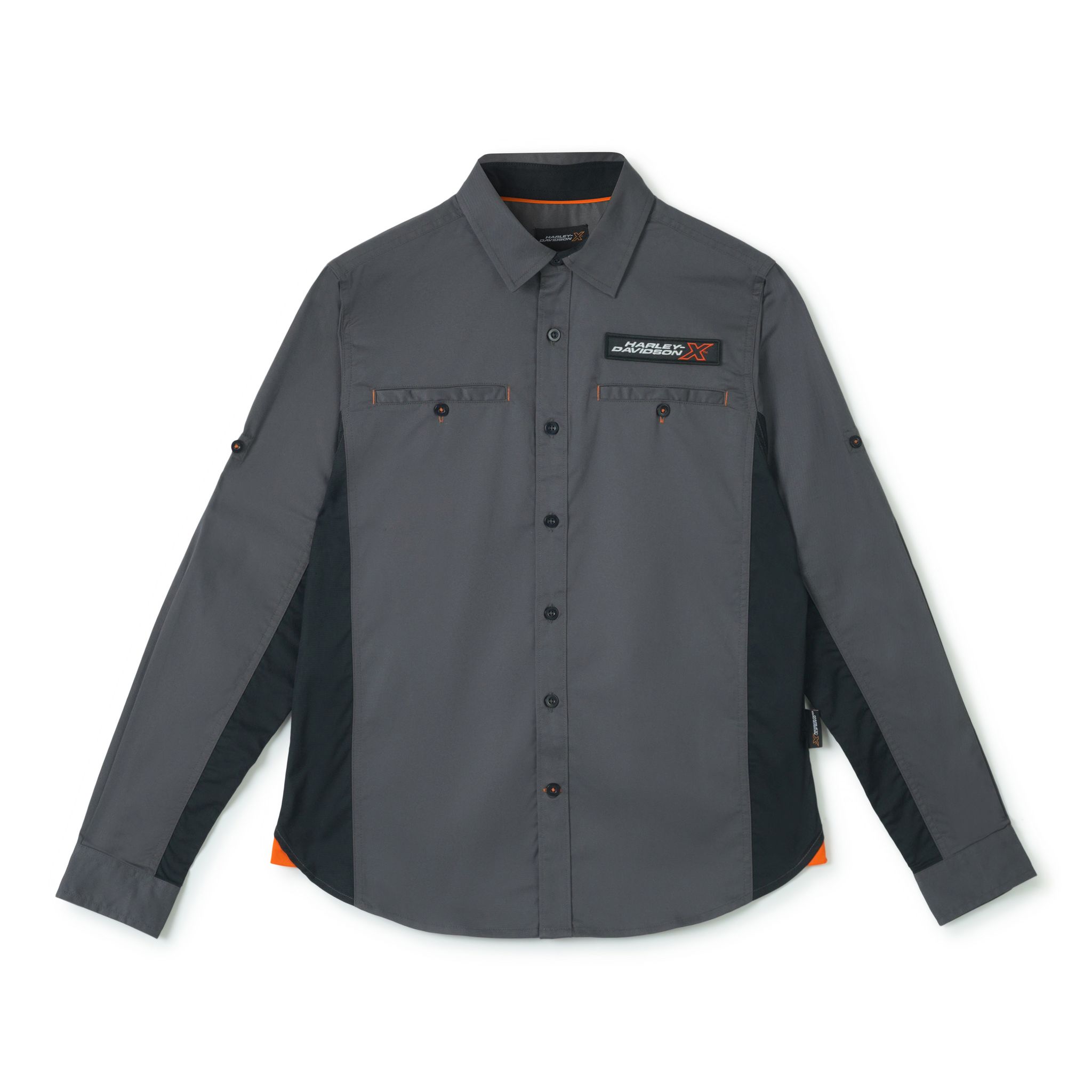 H-DX URBAN EDGE CREW LONG SLEEVES MEN'S GREY SHIRT
