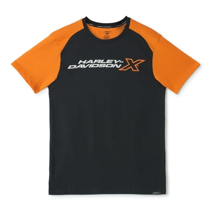 H-DX REVUP EDGE MEN'S BLACK CREW NECK TEE