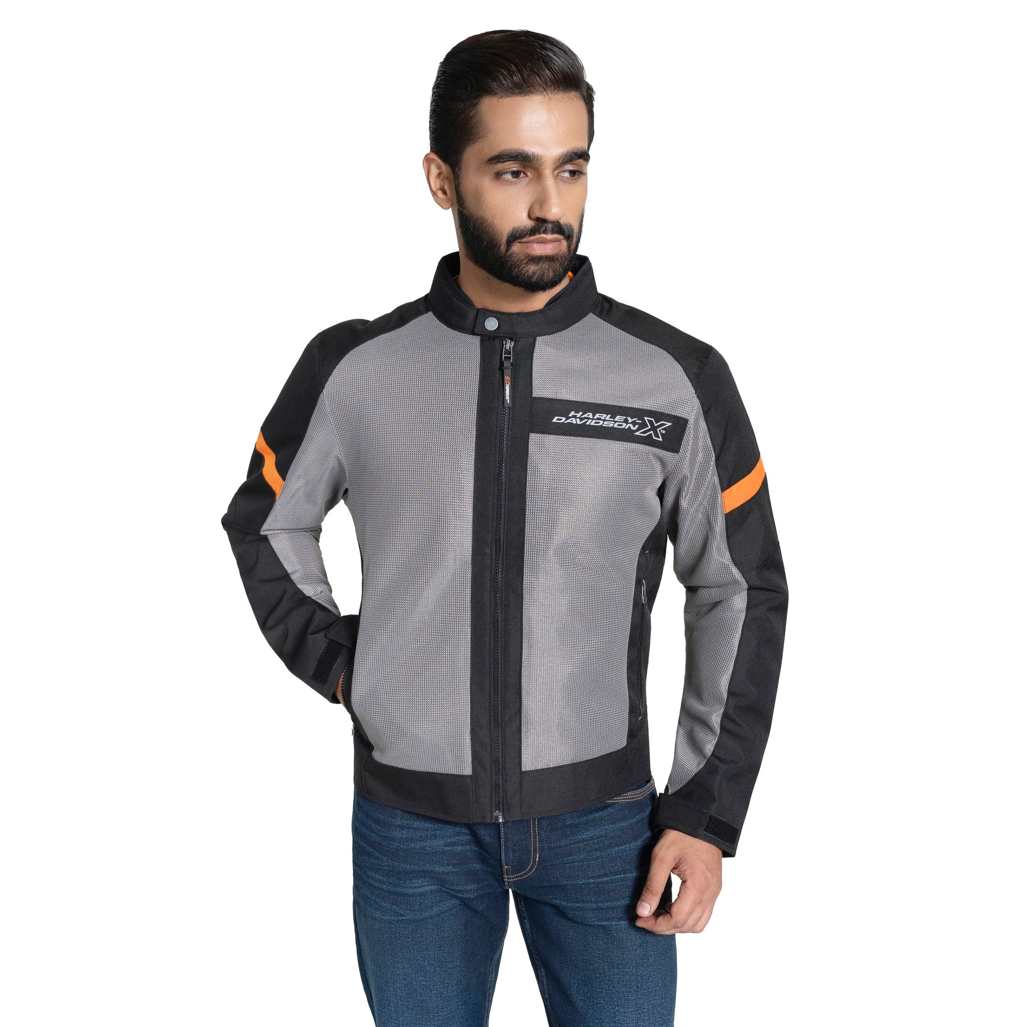 UrbanX Edge Men's Dark Grey Riding Jacket
