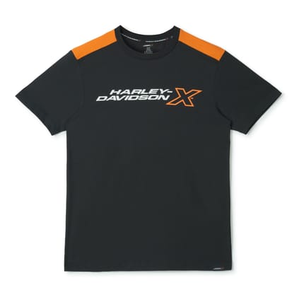 H-DX CROSSROAD EDGE MEN'S BLACK CREW NECK TEE
