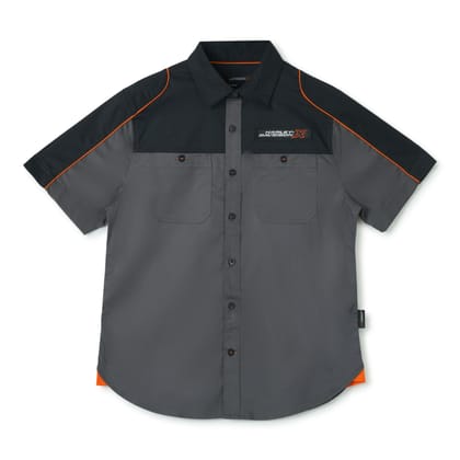 H-DX TRACK EDGE CREW SHORT SLEEVES MEN'S GREY SHIRT