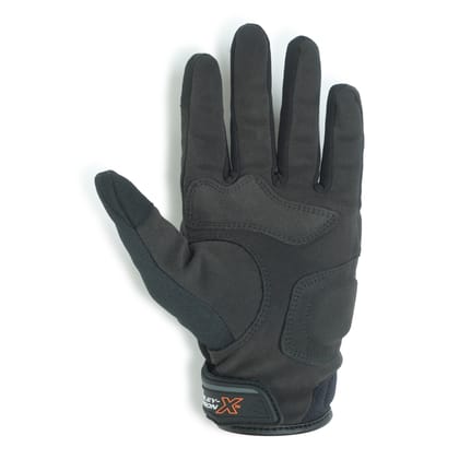 H-DX BLACKTOP EDGE MEN'S BLACK RIDING GLOVES