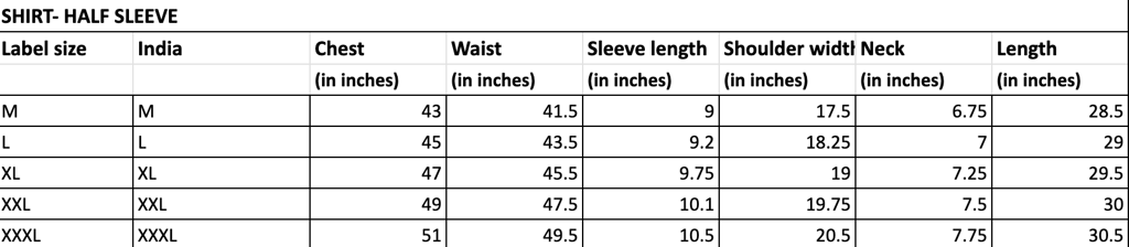 Size Guide