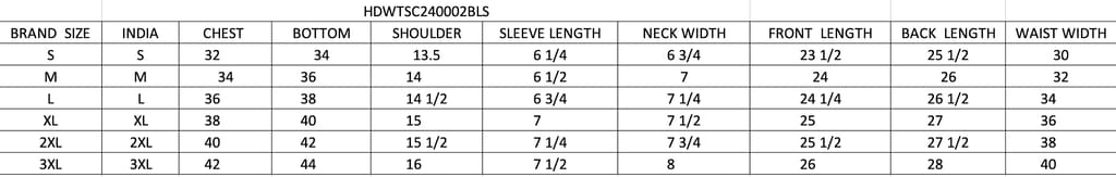 Size Guide