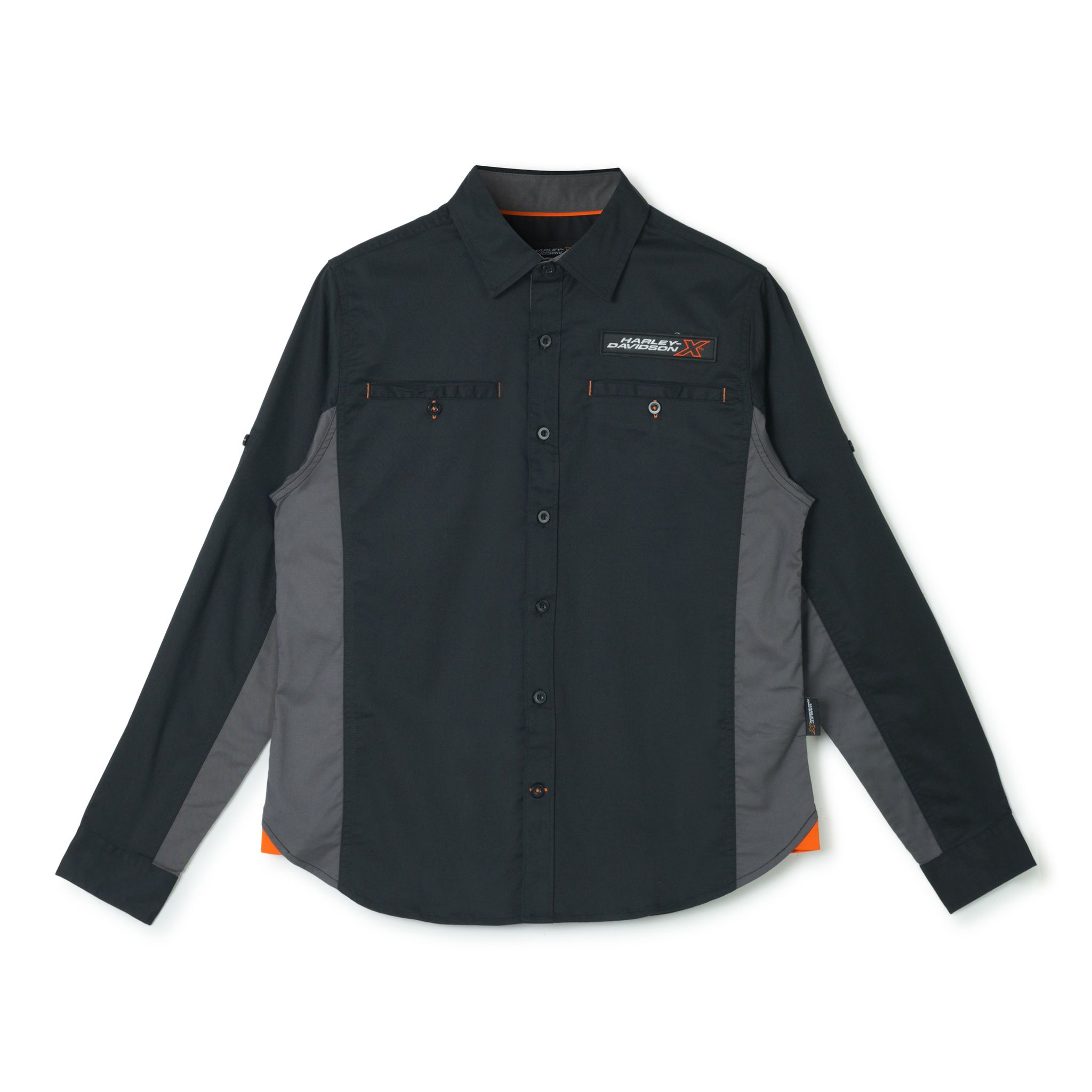 H-DX URBAN EDGE CREW LONG SLEEVES MEN'S BLACK SHIRT