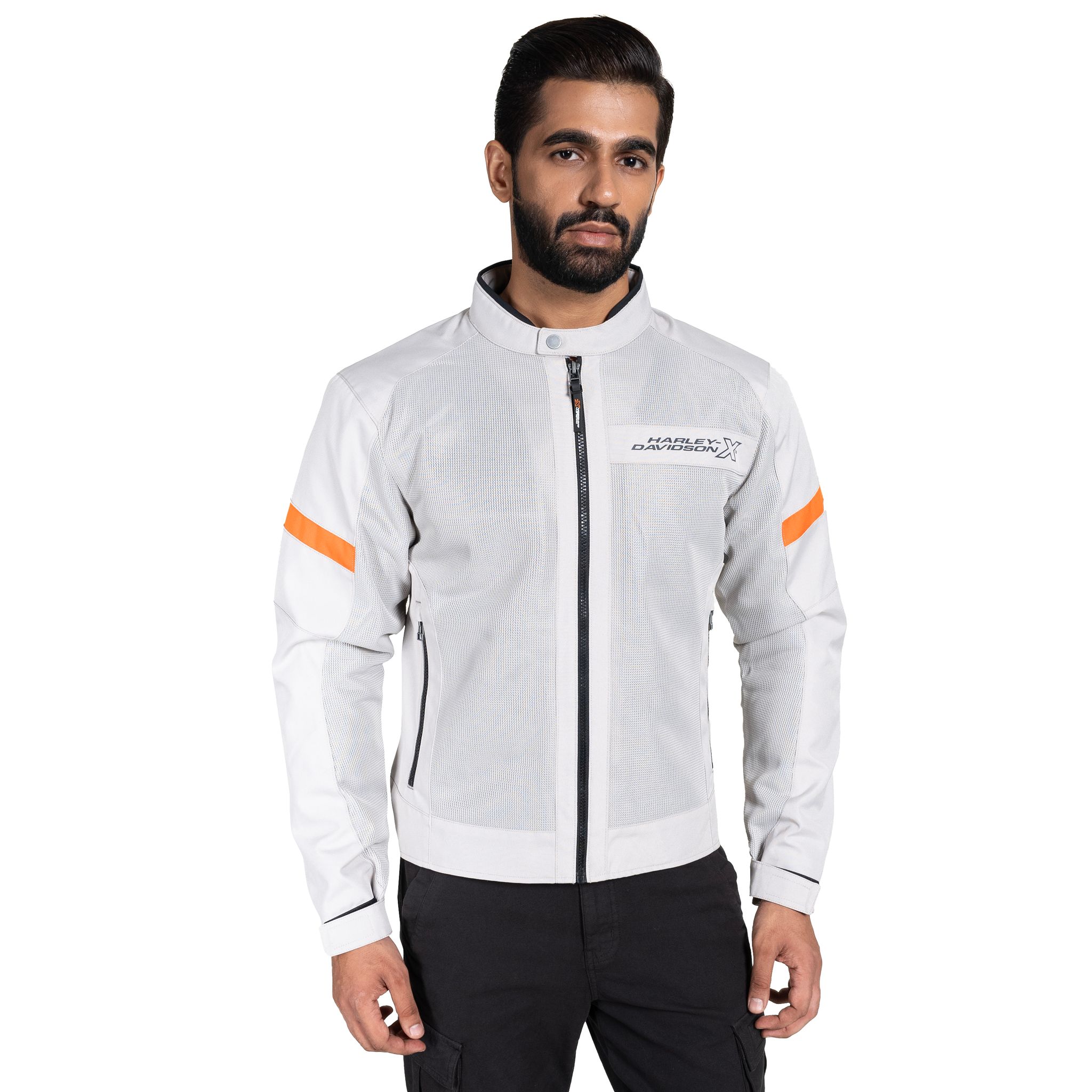 UrbanX Edge Men's Light Grey Riding Jacket