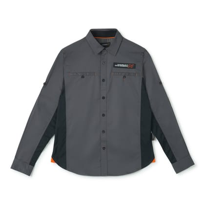 H-DX URBAN EDGE CREW LONG SLEEVES MEN'S GREY SHIRT