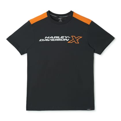 H-DX CROSSROAD EDGE MEN'S BLACK CREW NECK TEE