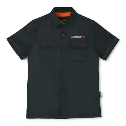 H-DX RIDE EDGE SHORT SLEEVES MEN'S BLACK SHIRT