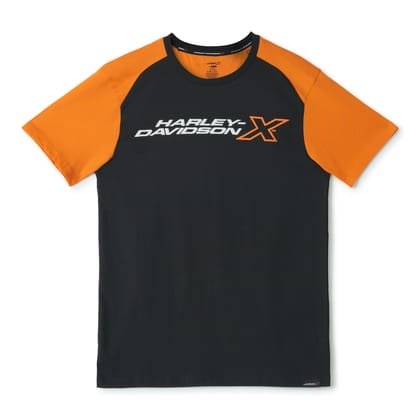 H-DX REVUP EDGE MEN'S BLACK CREW NECK TEE