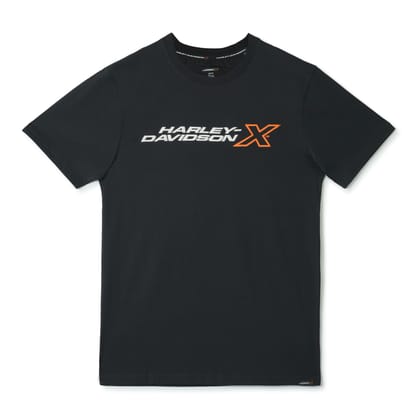 H-DX CORE EDGE MEN'S BLACK CREW NECK TEE