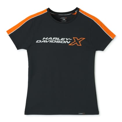 H-DX CRUISE CONTOUR WOMEN'S BLACK CREW NECK TEE