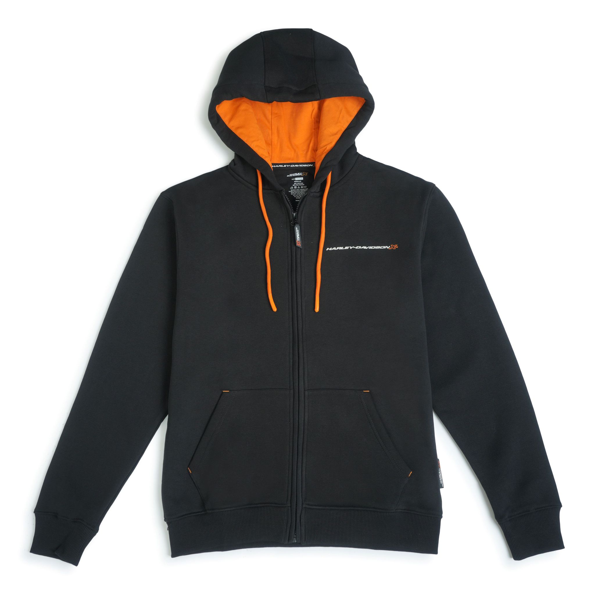 H-DX THROTTLE EDGE MEN'S BLACK HOODIE