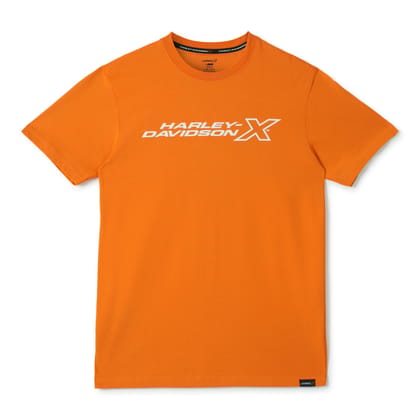 H-DX CORE EDGE MEN'S ORANGE CREW NECK TEE