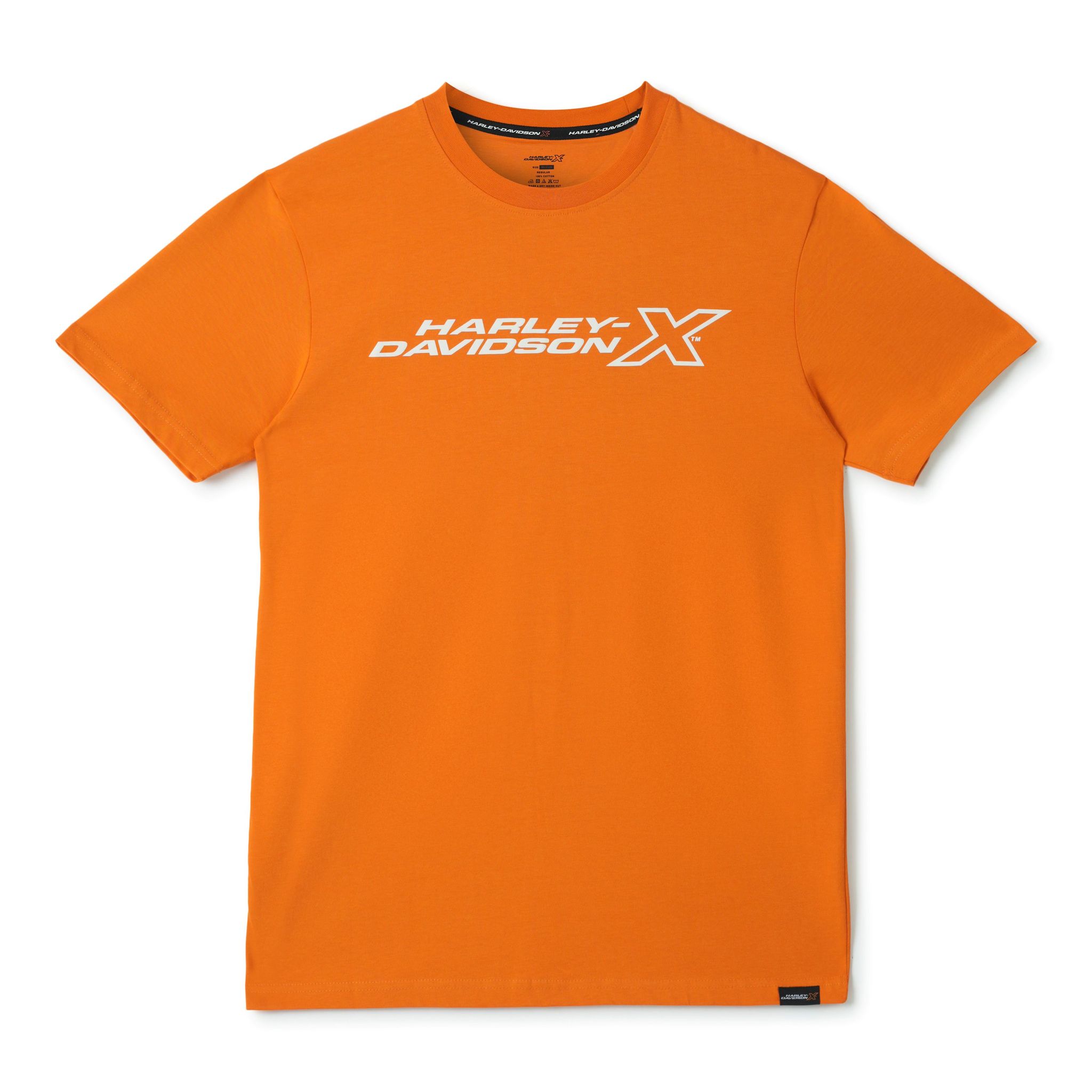 H-DX CORE EDGE MEN'S ORANGE CREW NECK TEE