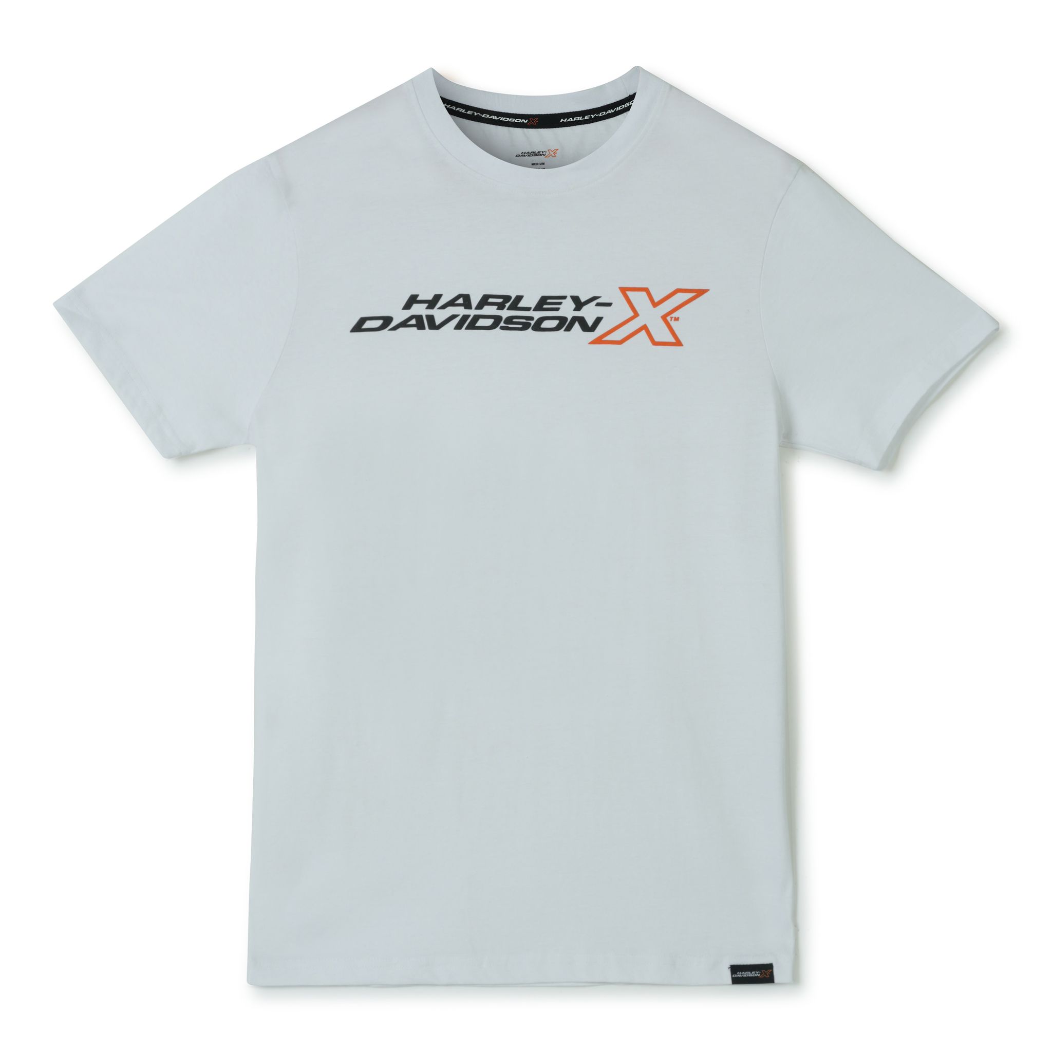 H-DX CORE EDGE MEN'S WHITE CREW NECK TEE