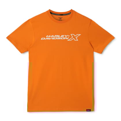 H-DX CORE EDGE MEN'S ORANGE CREW NECK TEE