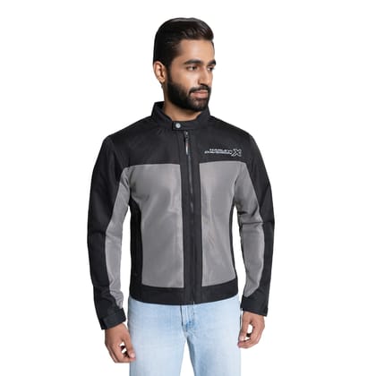 Bold Edge Men's Dark Grey Riding Jacket