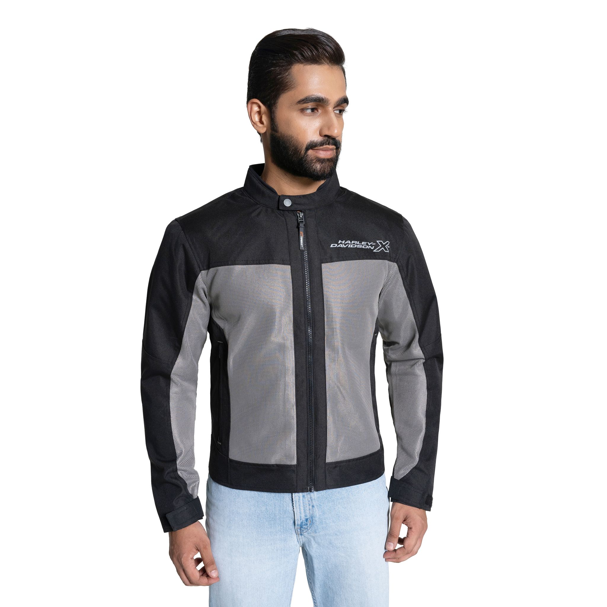 Bold Edge Men's Dark Grey Riding Jacket