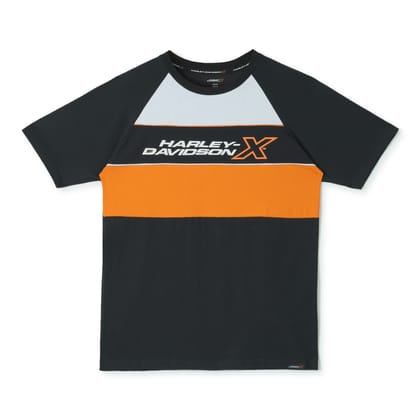 H-DX HORIZON EDGE MEN'S BLACK CREW NECK TEE