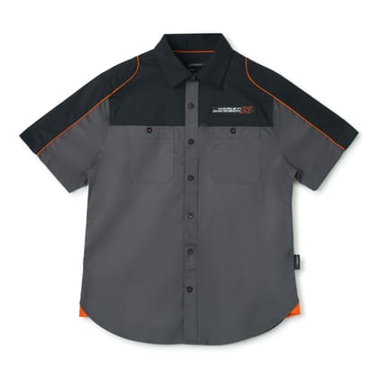 H-DX TRACK EDGE CREW SHORT SLEEVES MEN'S GREY SHIRT