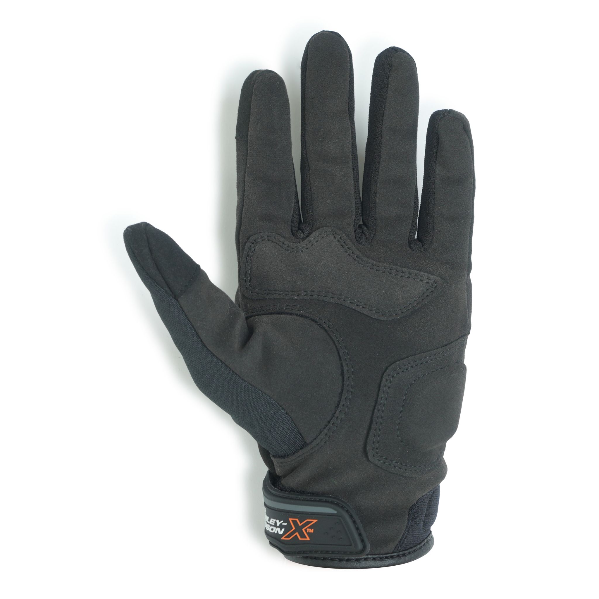 H-DX BLACKTOP EDGE MEN'S BLACK RIDING GLOVES
